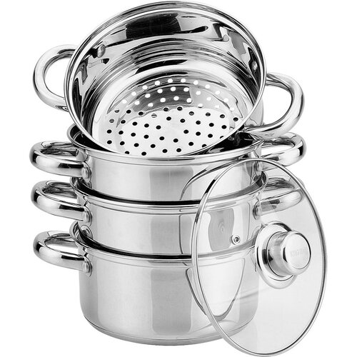 Shumee lonci za kuhanje na pari 2,5L 18cm 5 element. kinghoff KH-3317, (21385382) Cene