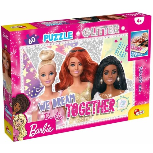 Lisciani Slagalica 60Pcs Barbie Glitter Selfie! 2U1 Slozi I Oboji 81165 Cene