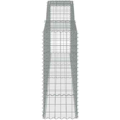  Lučne gabionske ko&amp;scaron;are 6 kom 400x50x120/140cm pocinčano željezo Slike