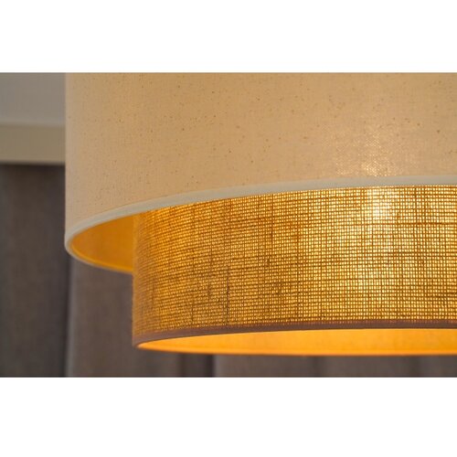  Duolla - BOHO luster na sajli 1xE27/40W/230V, prečnik 45 cm, krem/braon Slike