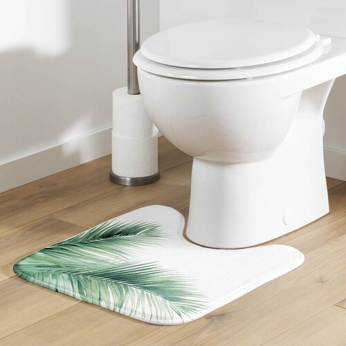 Douceur d int&amp;eacute;rieur Bela/zelena kopalni&amp;scaron;ka preproga za WC 45x45 cm Havane &amp;ndash; Slike