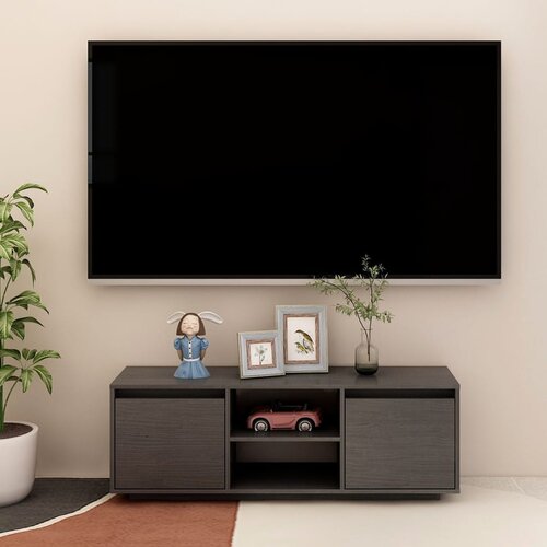 vidaXL TV omarica siva 110x30x40 cm trdna borovina Cene