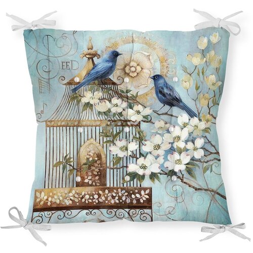 Mila Home Jastuk za stolicu Minimalist Cushion Covers Blue Birds, 40 x 40 cm Slike