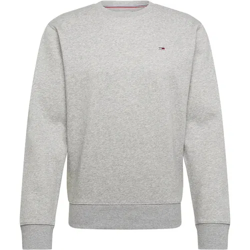 Tommy Jeans Sweater majica mornarsko plava / svijetlosiva / crvena / bijela