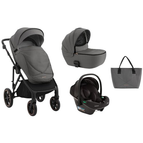 Kikka Boo kolica thea 3in1 set sa auto sedištem i-prime i-size i tvrdom korpom grey Cene