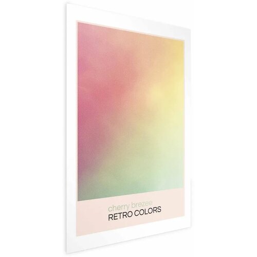  Plakat - Cherry Breeze - Pastel Gradient in Soft Retro Colors 60x90 Bez okvira s margom Cene