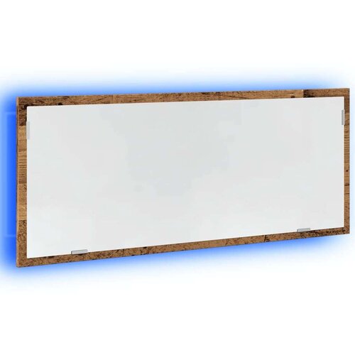 VidaXL LED kupaonsko ogledalo staro drvo 100x8,5x37 cm Slike