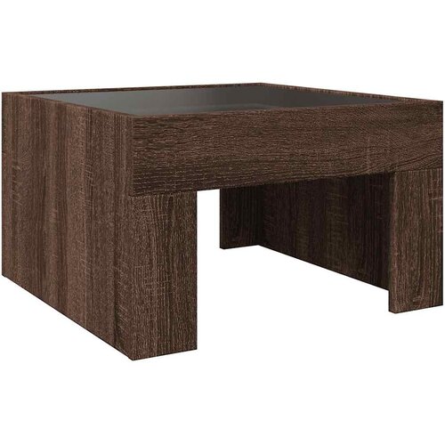  Stolić s beskonačnim LED svjetlima boja hrasta 50x50x30 cm Slike