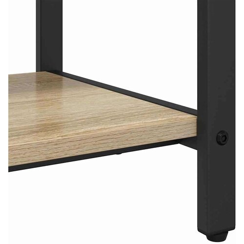 VidaXL Obe&amp;scaron;alnik za pla&amp;scaron;če s polico sonoma hrast 75 x 34 x 184 cm Slike