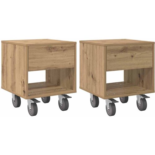  Noćni ormarić 2 pcs Umjetnički hrast 40,5 x 40 x 48 cm Slike