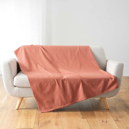 Douceur d intérieur Opečnato oranžno pregrinjalo 220x240 cm Lucile – Cene