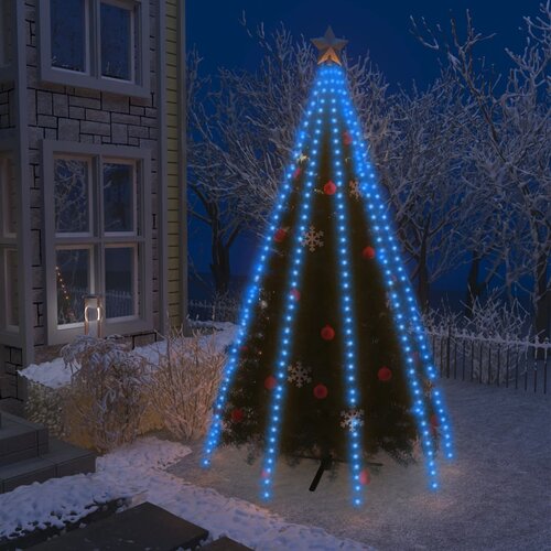 VidaXL Lučke za novoletno jelko 400 LED lučk modre 400 cm Slike