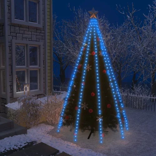 vidaXL mrežasta svjetla za božićno drvce 400 LED plava 400 cm