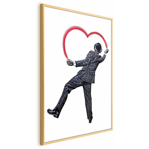 Plakat - Elegant Graffiti Artist 29.7x42 Zlatni okvir Cijene