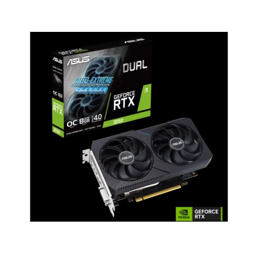 Asus VGA DUAL-RTX3050-O8G-V2NVIDIA GeForce RTX 30508GB GDDR6 128bitDVI,HDMI,DP Cijene