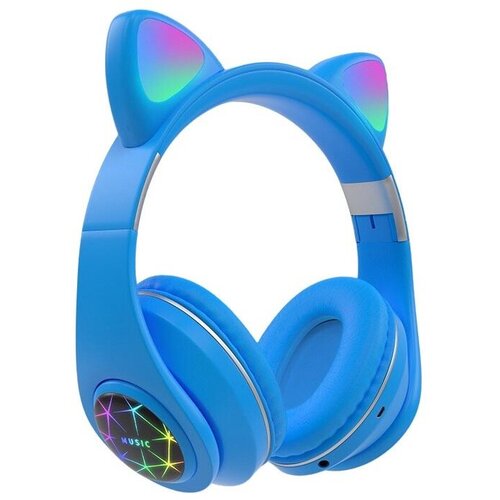 OXE Bluetooth brezžične otro&amp;scaron;ke slu&amp;scaron;alke z nau&amp;scaron;niki, modre, (20539776) Slike
