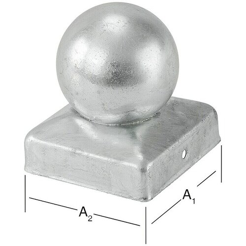 VORMANN Kapa za ograjni steber (Do x &amp;Scaron;: 70 x 70 mm, Nerjavno jeklo) Slike