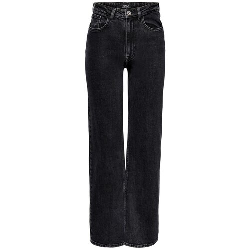 Only Jeans straight ONLJUICY HW REA244 NOOS 15235241 Črna Slike
