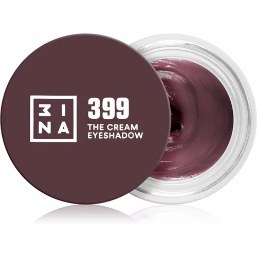 3INA The 24H Cream Eyeshadow kremasto senčilo za oči odtenek 399 Burgundy 3 ml