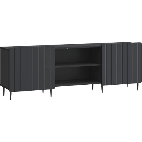 vidaXL TV omarica Črna 150 x 31 x 52 cm Inženirski les, (5000210672) Cene
