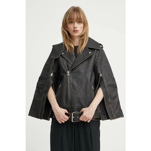 By Malene Birger Kožna jakna BEATR ISSE za žene, boja: crna, za prijelazno razdoblje, Q71742002Z