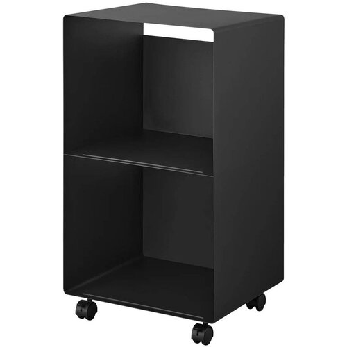 YAMAZAKI Crni metalni regal na kotačima 40x73x38 cm Tower &ndash; Cijene