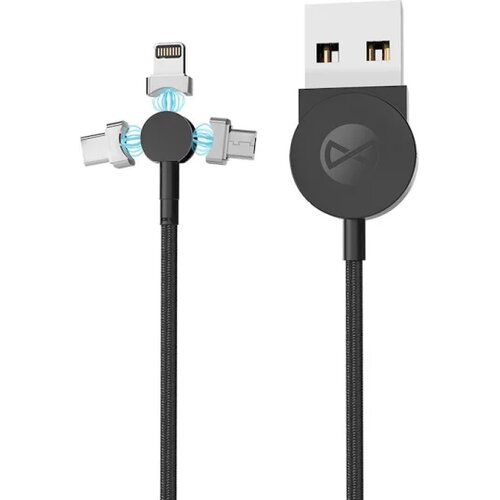 Forever Core 3in1 magnetic cable USB - Lightning + USB-C + microUSB 1,0 m 2,5A black Cijene