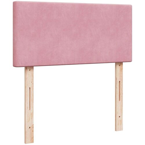 VidaXL Box spring krevet s madracem ružičasti 100x200 cm bar&amp;scaron;unasti Slike