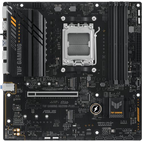 Asus TUF GAMING A620M-PLUS AM5 mATX gaming MB &amp;ndash; AMD A620 4xDIMM DDR5 2xM.2 4xSATA PCIe 4.0 2.5Gb... Slike