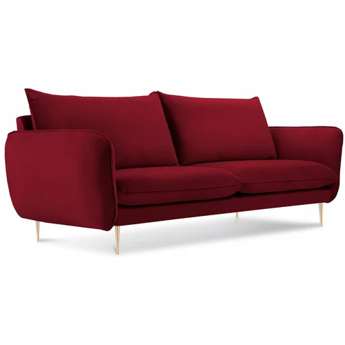 Cosmopolitan Design crvena baršunasta sofa Florence, 160 cm