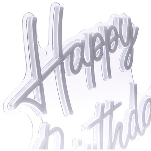 Atmosphera LED neonska zidna dekoracija HAPPY BIRTHDAY LED/5V Slike