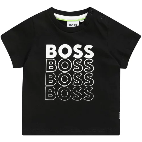 BOSS Kidswear Majica crna / bijela