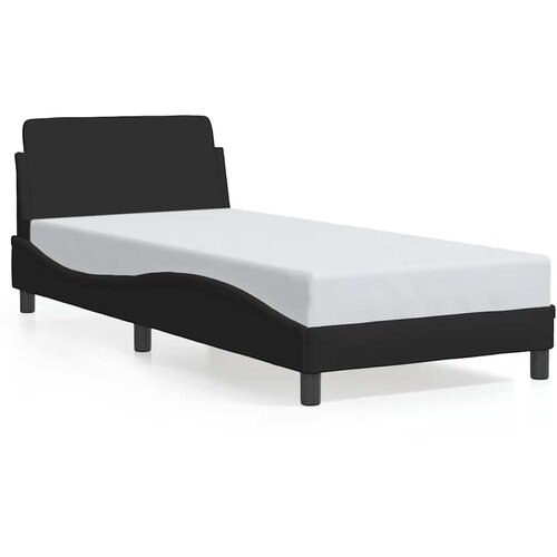  Okvir za krevet s uzglavljem Dover crni 80x200 cm tkanine Slike
