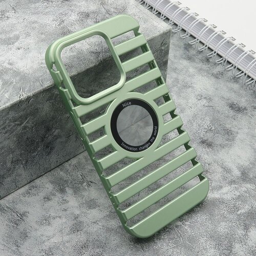  Maska lines logo cut za iphone 15 pro/ mint Slike