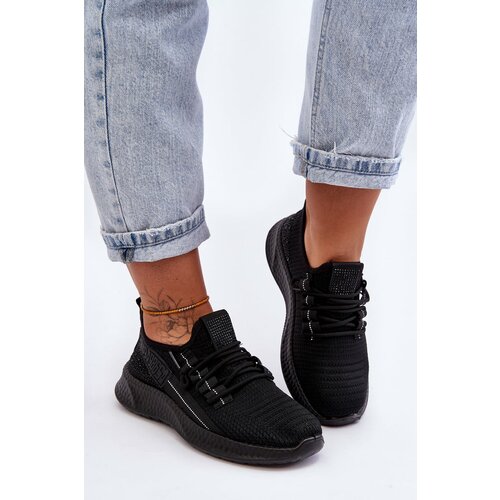 Kesi Women's sports shoes with Velcro black hold me! Slike