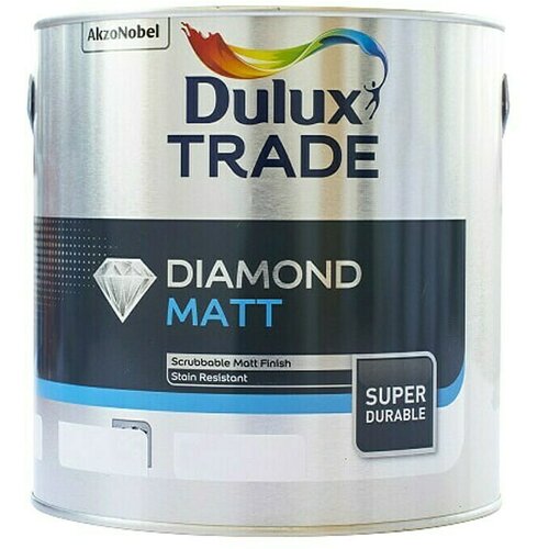 DULUX Unutarnja disperzijska boja Diamond Matt (Bijele boje, 2,5 l) Slike