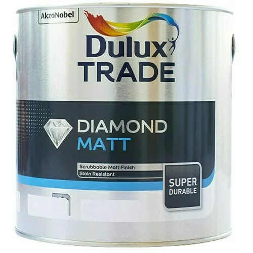 DULUX Unutarnja disperzijska boja Diamond Matt (Bijele boje, 2,5 l)