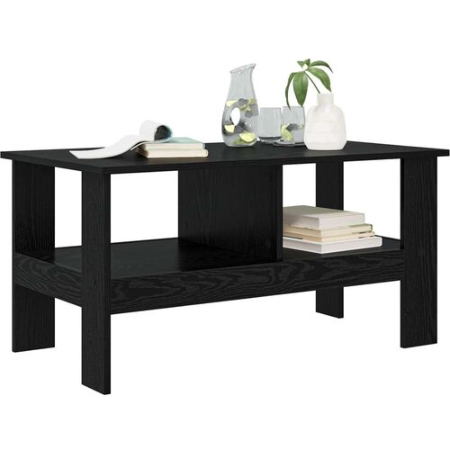  Stolić za kavu Crni hrast 90 x 50 x 45 cm Konstruirano drvo Slike
