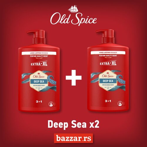 Old Spice gel za tusiranje Deep Sea 1000ML x 2 Cene