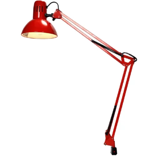 Ferotehna Namizna svetilka Isabella (60 W, premer: 16 cm, višina: 72 cm, rdeča, s sponko)