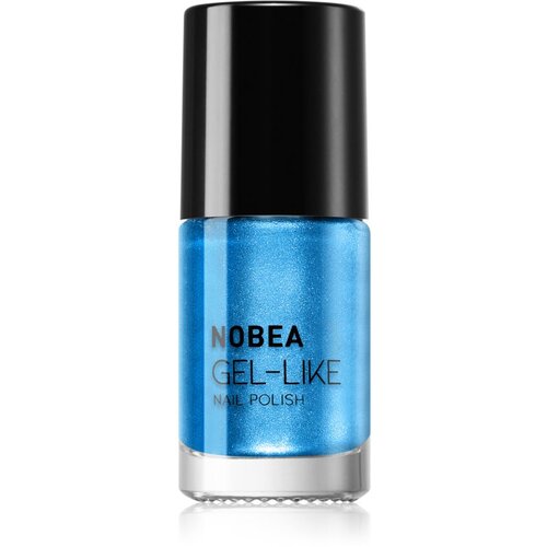 NOBEA Metal Gel-like Nail Polish lak za nokte s gel efektom nijansa Atomic blue N#75 6 ml Slike