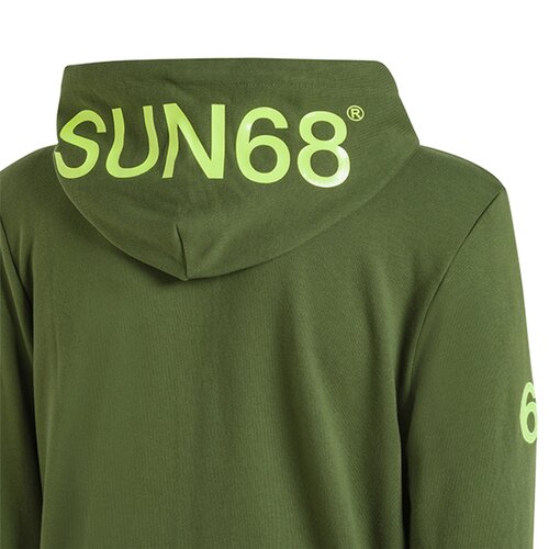 Sun68 mu&amp;Scaron;ki duks hood zip fluo cott. Fl. Slike