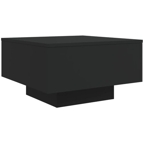 Maison Chic Klubska mizica - kavna mizica - Nizka mizica črna 55x55x31 cm inženirski les, (21754294) Slike