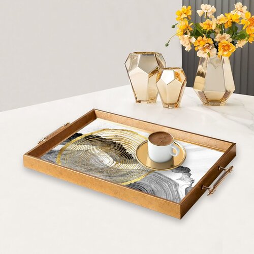 Aberto Design poslužavnik TPEA9820 50 x 29 x 3,5 cm, &amp;scaron;areni Slike