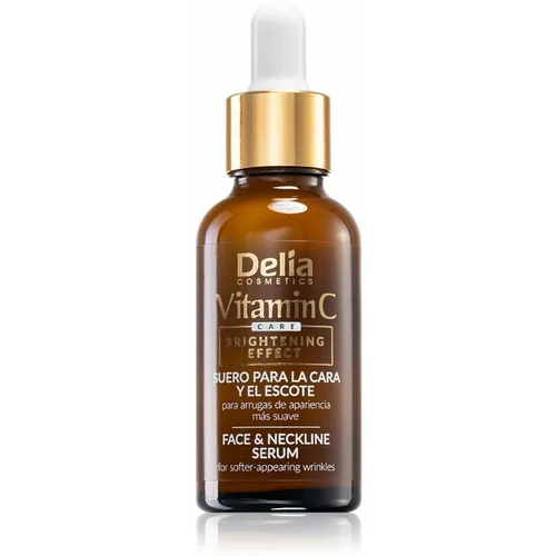 Delia Cosmetics Vitamine C posvjetljujući serum s vitaminom C za lice i vrat 30 ml