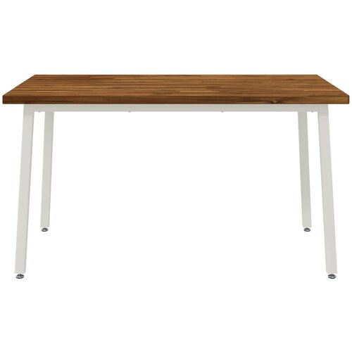  Kvadratni blagovaonski stol 140 x 90 x 75 cm Prirodna Slike