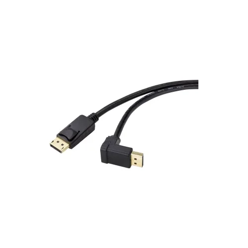 Renkforce DisplayPort priključni kabel 0.50 m SP-9163724 pozlaćeni kontakti crna [1x muški konektor displayport - 1x muš