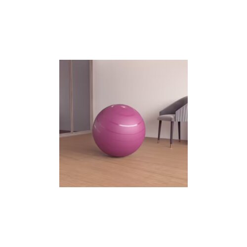 Lopta za pilates veličine 2 (65cm) roze Slike