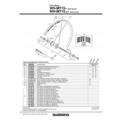 Konus SHIMANO WHMT15F LEVI Y4FL98030 SHIMANO Cene