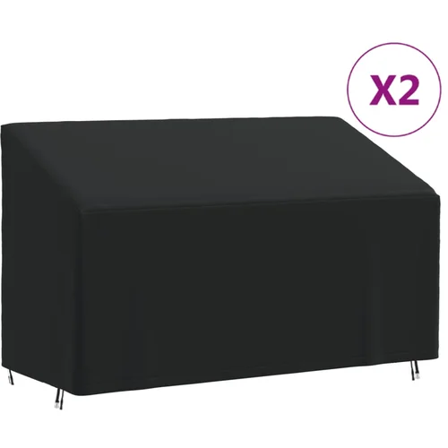 vidaXL Navlake za klupu s 3 sjedala 2 kom 165x70x65/94 cm 420D Oxford